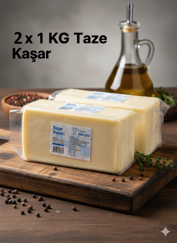 Doğal Taze Kaşar Peynir 2 KG