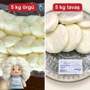 Kış Stoğu 10 KG 5 kg Örgü + 5 kg Lavaş — gerçek ürün fotoğrafı, Örgülü Kız