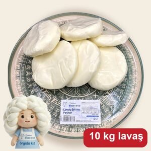 Kış Stoğu 10 KG Lavaş Peyniri — gerçek ürün fotoğrafı, Örgülü Kız