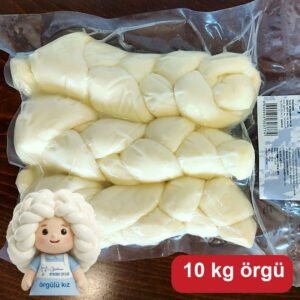 Kış Stoğu 10 KG Örgü Peyniri — gerçek ürün fotoğrafı, Örgülü Kız