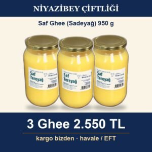 Ghee (Sadeyağ) 950 g × 3 — Havale